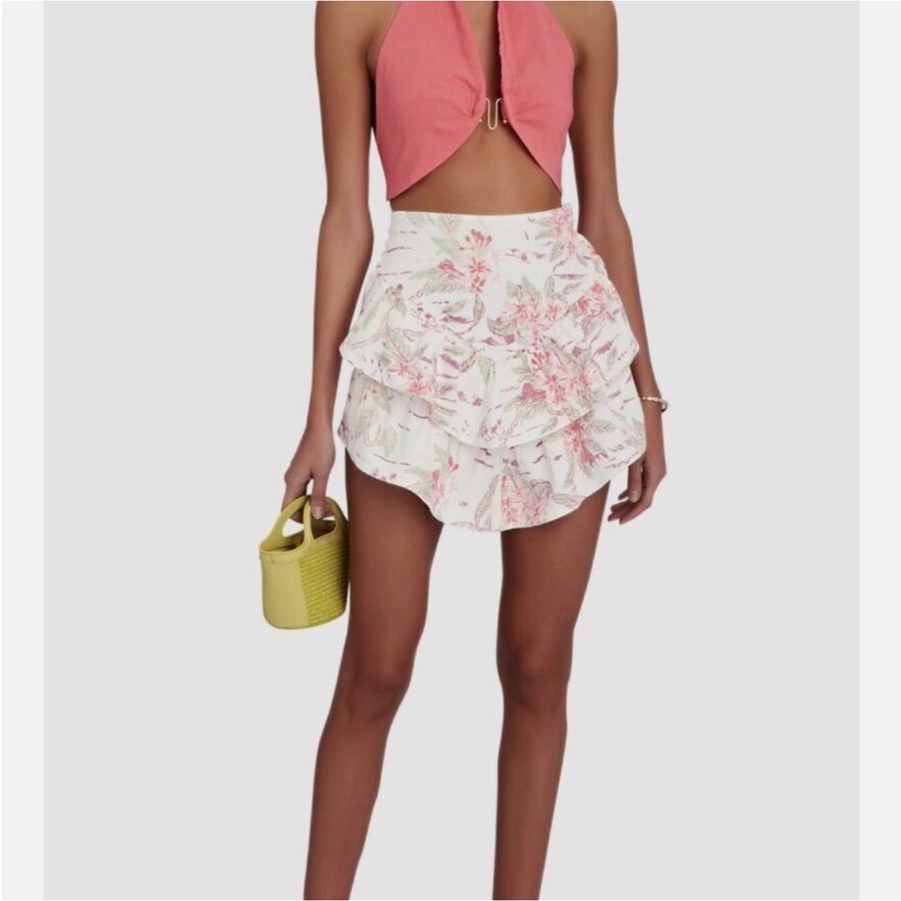 Mother the denim Hawaiian print mini skirt❤️❤️❤️❤️